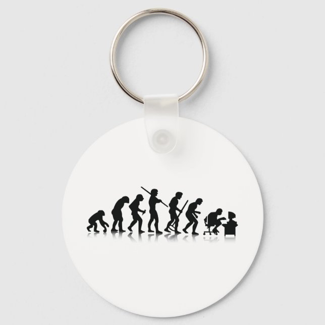 Porte-clés Evolution of Computer Addicts (Recto)