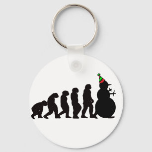 Porte-clés Evolution of Snowman, Fun Winter Apparel and Gifts