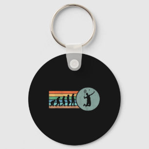 Porte-clés Évolution Rétro Badminton Volant Badminton Vintage
