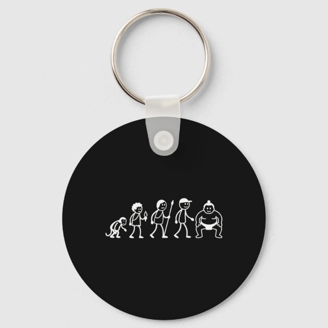 Porte-clés Évolution Sumo-Lutte Arts Martiaux Sumotori (Recto)