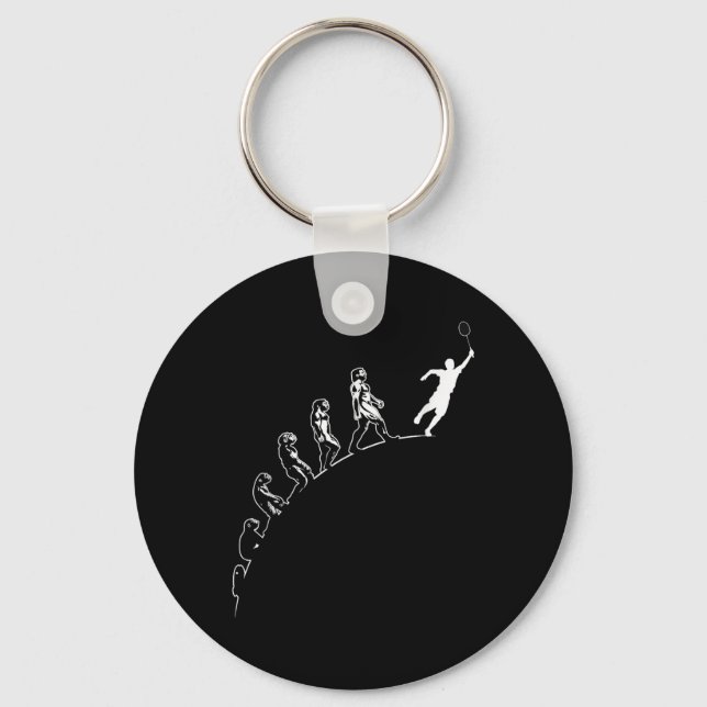 Porte-clés Évolution Volant de Badminton Art Sports  (Recto)