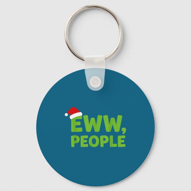 Porte-clés Eww People Santa Hat Funny Christmas Men Women  (Recto)