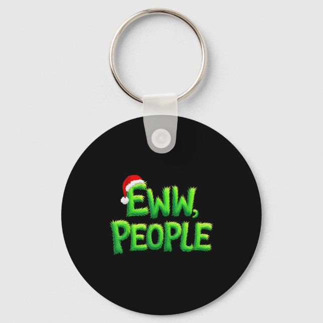 Porte-clés Eww People Santa Hat Funny Christmas Mens Womens K (Recto)