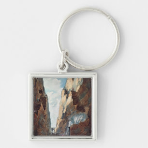 Porte-clés Excavation de bâti olive, milles de