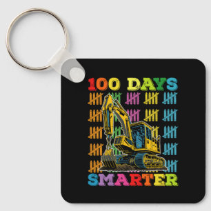 Porte-clés Excavatrice 100 jours plus intelligente 100e jour