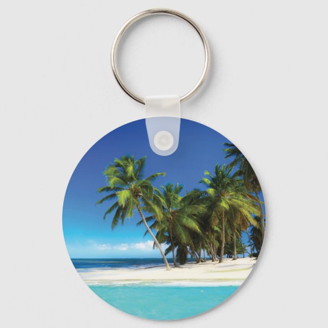 Porte-clés Exotic beach throw pillow (Recto)