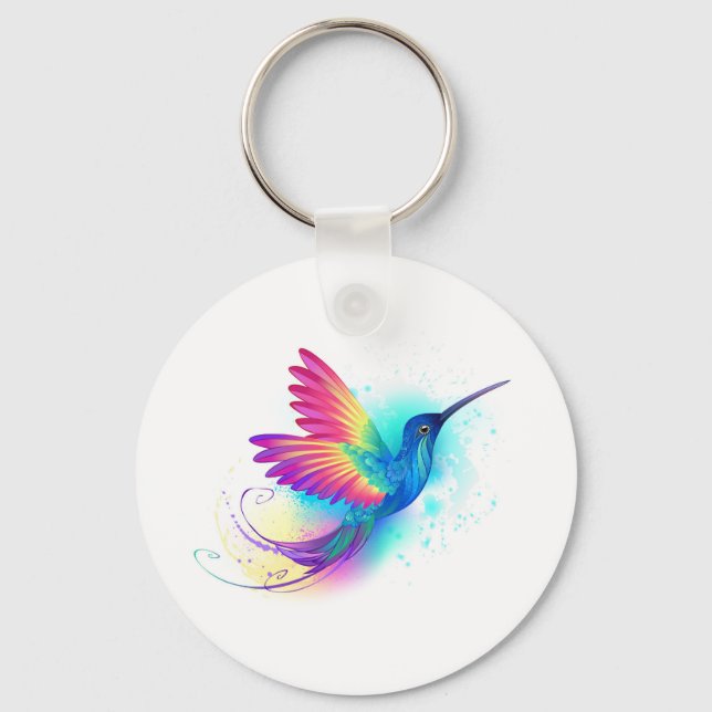 Porte-clés Exotic Rainbow Hummingbird (Recto)