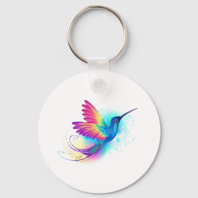 Porte-clés Exotic Rainbow Hummingbird (Recto)