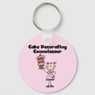 Porte-clés Experte en décoration de gâteaux féminine