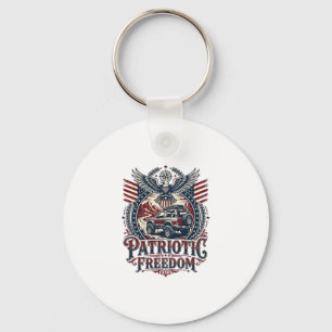 Porte-clés Explorateur de route désertique patriotique