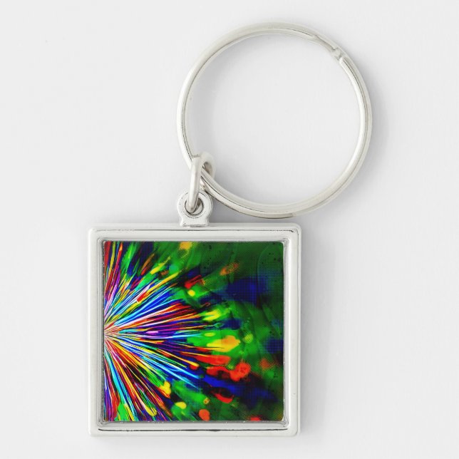 Porte-clés Explosion Arc-en-ciel  (Devant)