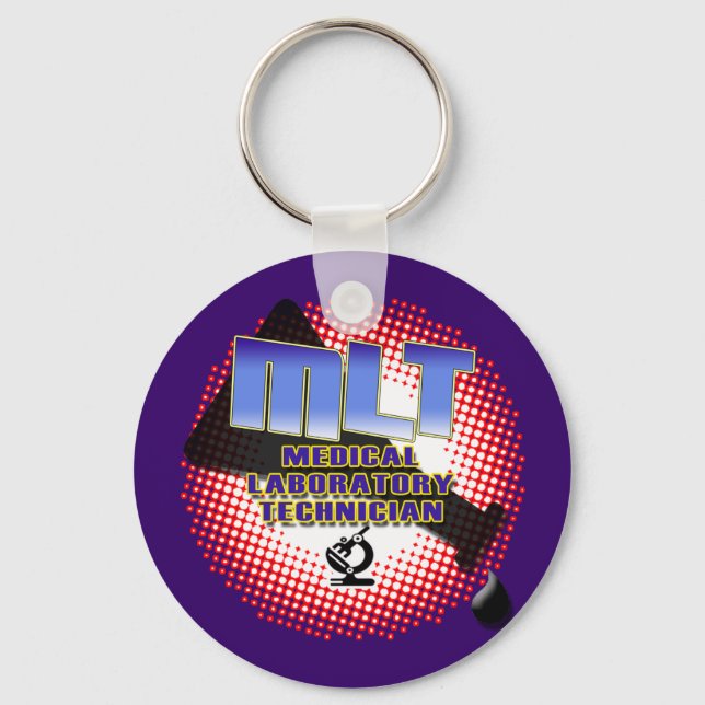 Porte-clés EXPLOSION MLT Technicien de laboratoire Médicale (Recto)