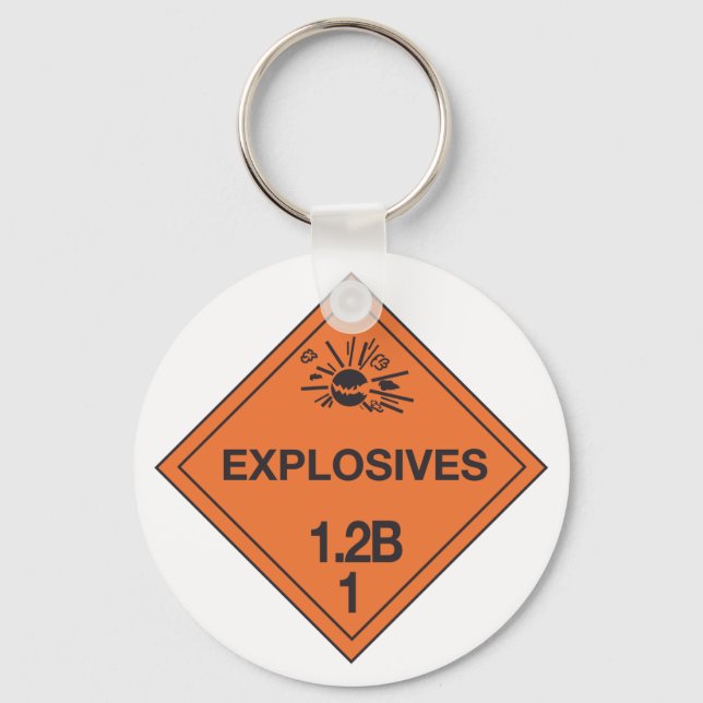 Porte-clés Explosives Sign (Recto)
