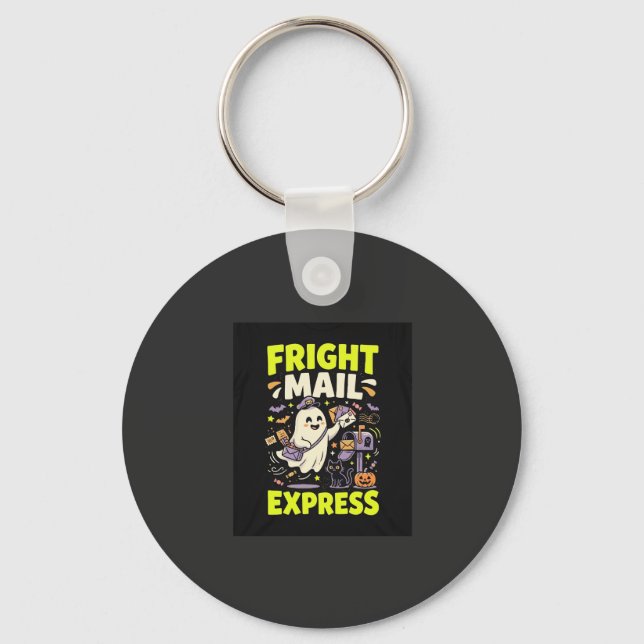 Porte-clés Express Courrier d'Effroi d'Halloween (Recto)