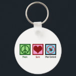 Porte-clés Exterminator Peace Love Pest Control Company<br><div class="desc">Peace Love Pest Control conception pour un exterminateur. Un cadeau de travailleur d'entreprise d'extermination cool.</div>