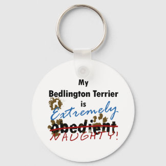 Porte-clés Extrêmement Naughty Bedlington Terrier