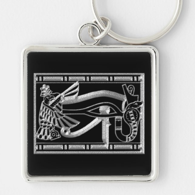 Porte-clés Eye Of Horus Silver Egyptian Key Chain (Devant)