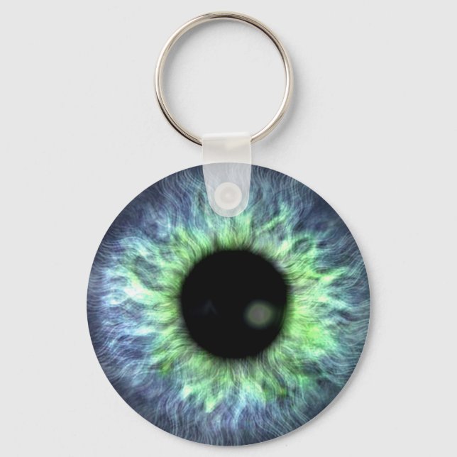 Porte-clés Eyeball Blue Green Cadeau Jolie (Recto)