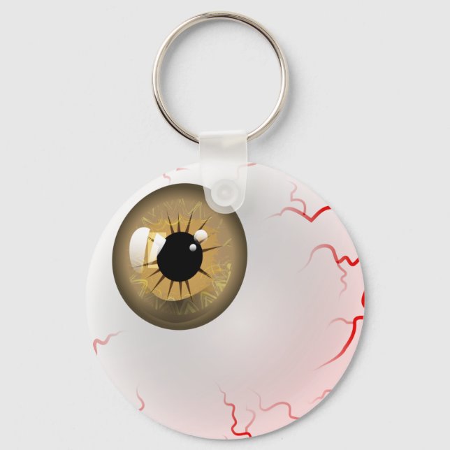 Porte-clés Eyeball d'horreur Brown (Recto)