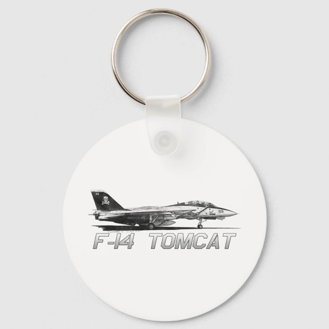 Porte-clés F14 Tomcat VF-103 Jollys rogers - dessin (Recto)
