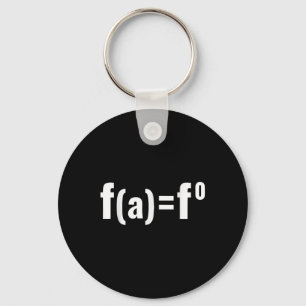 Porte-clés F(a)=f0 Équation mathématique - F.a.f.o Politique