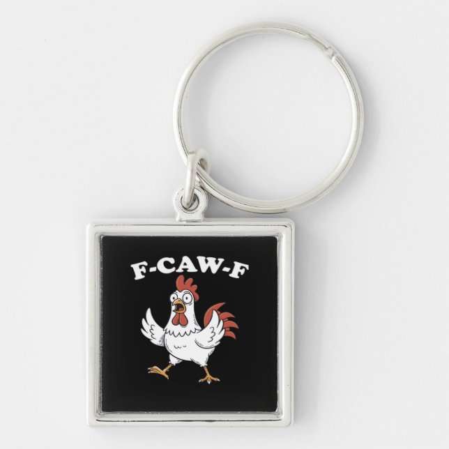 Porte-clés F-Caw-F Chicken Classic Funny Trendy (Devant)