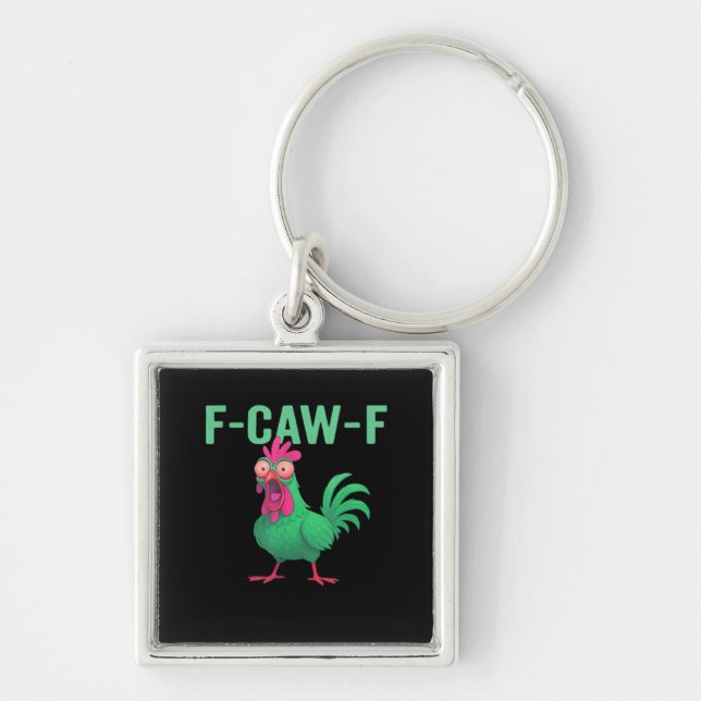 Porte-clés F-Caw-F Chicken Vintage Style (Devant)