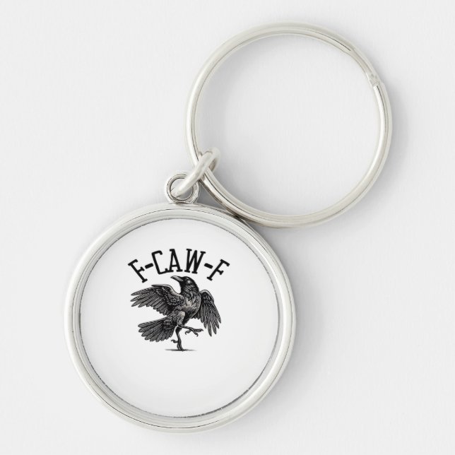 Porte-clés F Caw F Crow Créatif Décontracté (Devant)