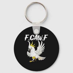 Porte-clés F Caw F Drôle Colère Atoo Perroquet Mème Pour Homm
