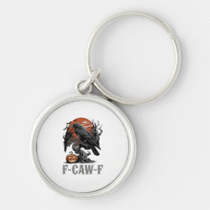 Porte-clés F-Caw-F Drôle Corbeau Gothique Corbeau Oiseau Hall