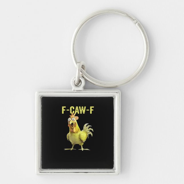 Porte-clés F Caw F Funny Chicken Classic Creative Casual (Devant)