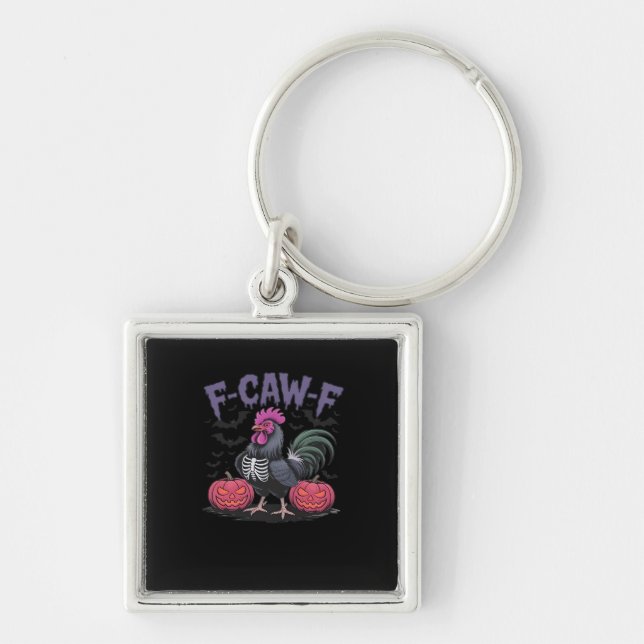 Porte-clés F-Caw-F Funny Chicken Classic Simple Style (Devant)