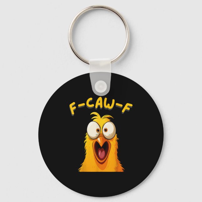Porte-clés F-caw-f Funny Rooster de poulet ferme Fcawf Animal (Recto)