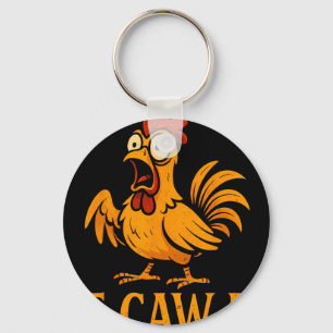 Porte-clés F-caw-f Humour de ferme de poulets drôles Mème de