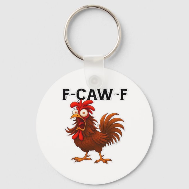 Porte-clés F-Caw-F Poulet Classique (Recto)