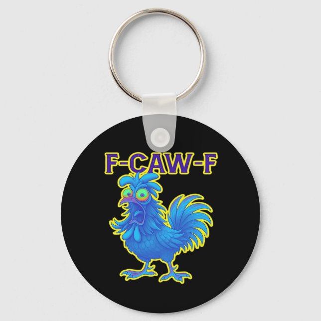Porte-clés F-Caw-F Poulet Classique Créatif Décontracté (Recto)