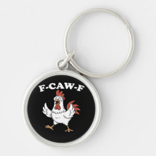 Porte-clés F-Caw-F Poulet Classique Drôle Tendance