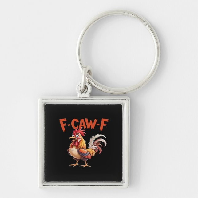 Porte-clés F-Caw-F Poulet Classique Style Créatif (Devant)
