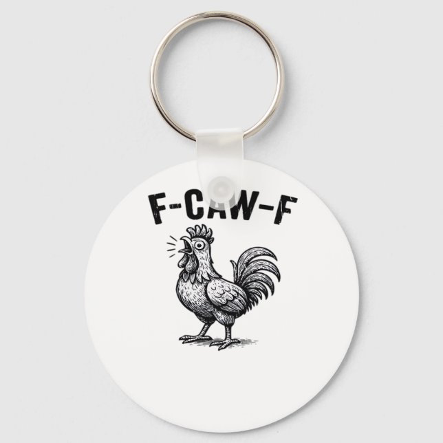 Porte-clés F-Caw-F Poulet Créatif Décontracté (Recto)