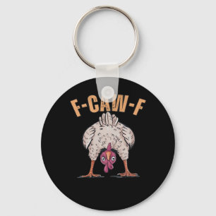 Porte-clés F Caw F Poulet Drôle Classique Style Rétro Cool
