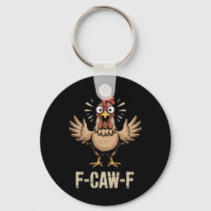 Porte-clés F-caw-f Poulet Drôle Criant Gras Ferme Humour Gras
