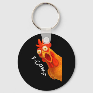 Porte-clés F-Caw-F Poulet Essentiel Classique Rétro