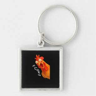Porte-clés F-Caw-F Poulet Essentiel Minimaliste Propre