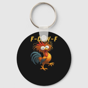 Porte-clés F-Caw-F-Poulet Essentiel Rétro Classique