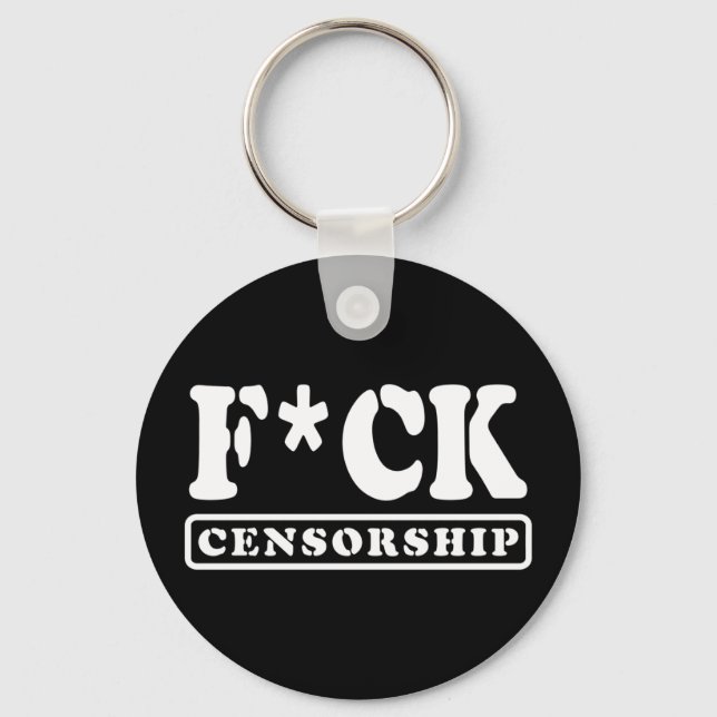 PORTE-CLÉS F*CK CENSORSHIP (Recto)