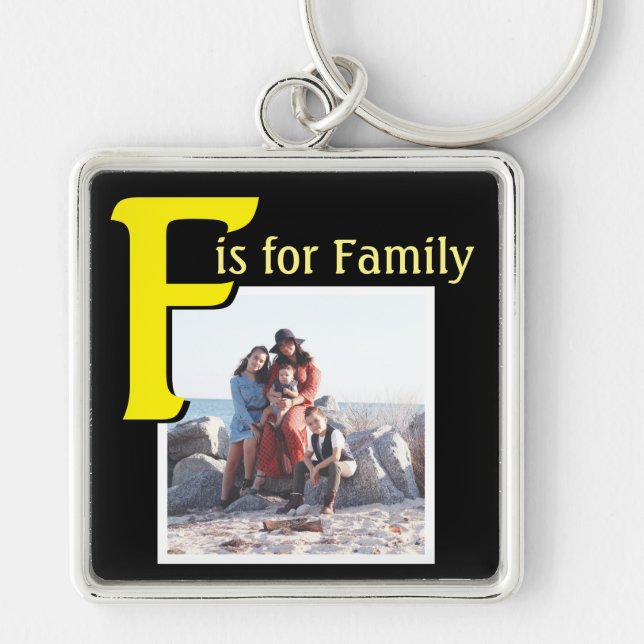 Porte-clés F pour la famille (Devant)