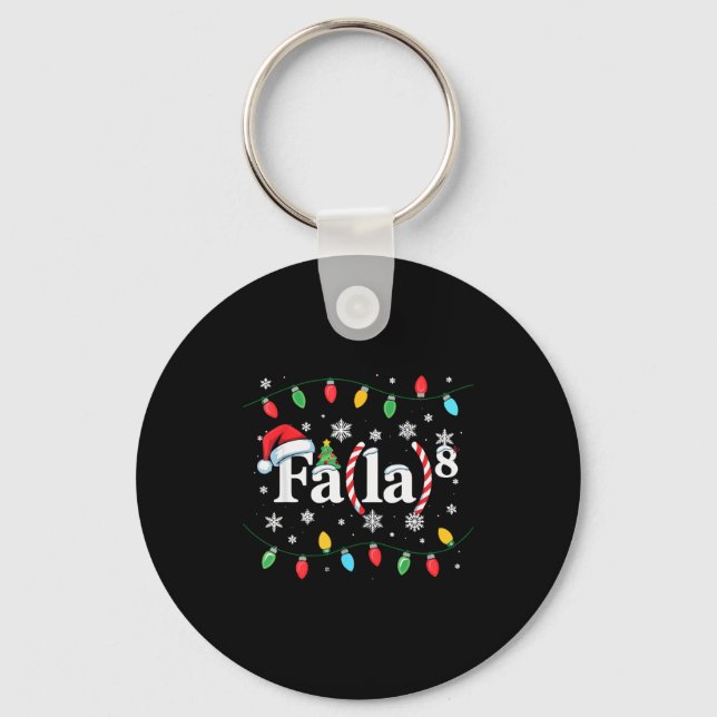 Porte-clés Fa (la) 8 Noël drôle Santa Fa La Prof de Maths (Recto)