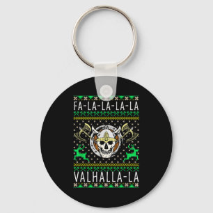 Porte-clés Fa-la-la-la Valhalla-la Dieu Viking Noël laid
