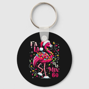 Porte-clés Fa Lala Mingo Flamant Rose Noël Tropical Xmas Arbr