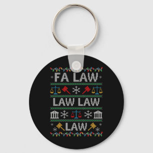 Porte-clés Fa Law Law Vintage Chemise de Noël Laide pour Avoc